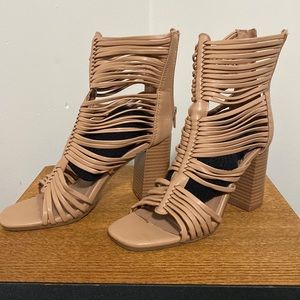 Beige heels